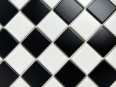 TDPW-MTW2X2-478 Black & White Checkered Square 2 Inch Matte Porcelain Mosaic Tile for Bathroom Floors, Walls, Kitchen Backsplash and Pool Tile